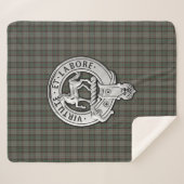 Couverture Sherpa Clan Cochrane Crest & Hunting Tartan (Devant (Horizontal))