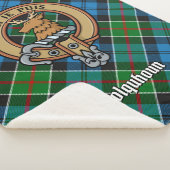 Couverture Sherpa Clan Colquhoun Crest sur Tartan (3/4)