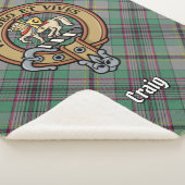 Couverture Sherpa Clan Craig Crest sur Tartan (3/4)