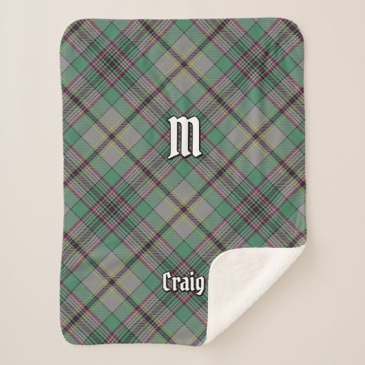 Couverture Sherpa Clan Craig Tartan Sherpa Blanket (Devant)