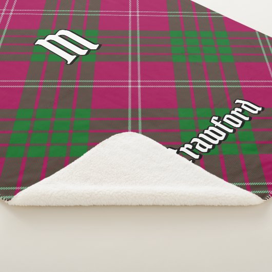 Couverture Sherpa Clan Crawford Tartan Sherpa Blanket (3/4)