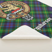 Couverture Sherpa Clan Farquharson Crest sur Tartan (3/4)