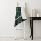 Couverture Sherpa Clan Farquharson Tartan Sherpa Blanket (En situation)