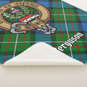 Couverture Sherpa Clan Ferguson Crest sur Tartan (3/4)