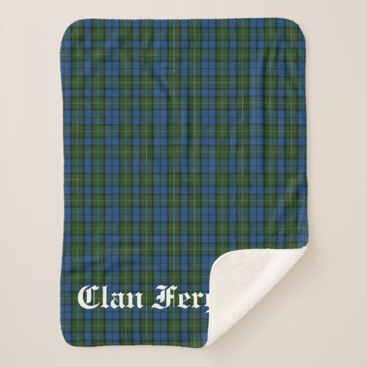 Couverture Sherpa Clan Ferguson Tartan (Devant)