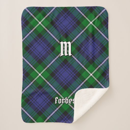 Couverture Sherpa Clan Forbes Tartan (Devant)