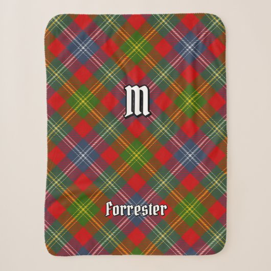 Couverture Sherpa Clan Forrester Tartan (Devant)