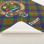 Couverture Sherpa Clan Fraser Crest sur la chasse Tartan (3/4)