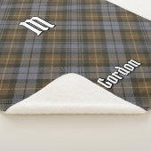 Couverture Sherpa Clan Gordon Tartan Patiné Sherpa Blanket (3/4)
