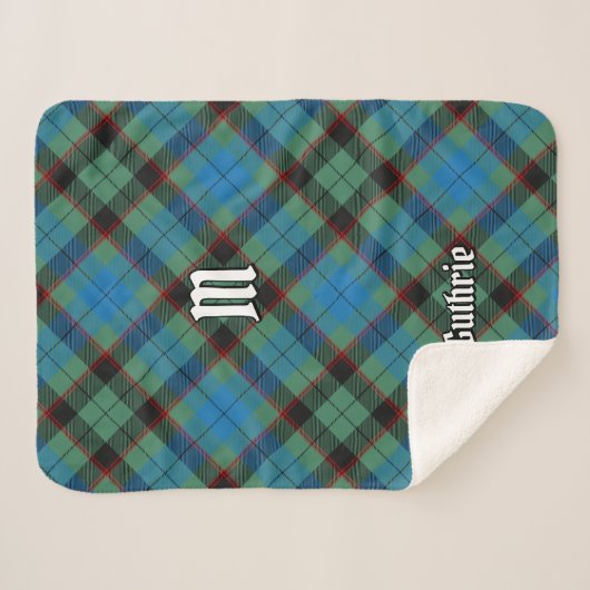 Couverture Sherpa Clan Guthrie Tartan (Devant (Horizontal))