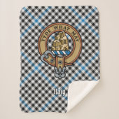 Couverture Sherpa Clan Haig Crest over Check Tartan (Devant)