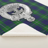 Couverture Sherpa Clan Hamilton Crest & Hunter Tartan (3/4)