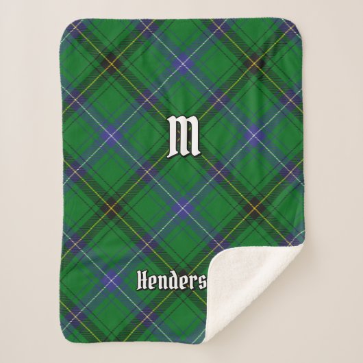 Couverture Sherpa Clan Henderson Tartan (Devant)
