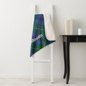 Couverture Sherpa Clan Johnston Tartan Sherpa Blanket (En situation)