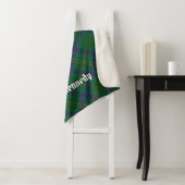 Couverture Sherpa Clan Kennedy Tartan (En situation)