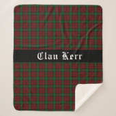 Couverture Sherpa Clan Kerr Tartan Motif (Devant)