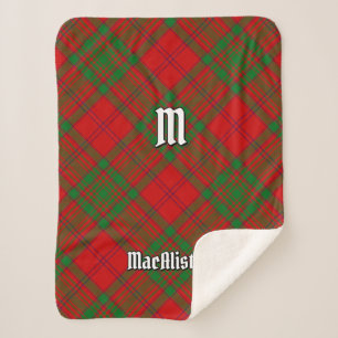 Couverture Sherpa Clan MacAlister de Glenbarr Tartan