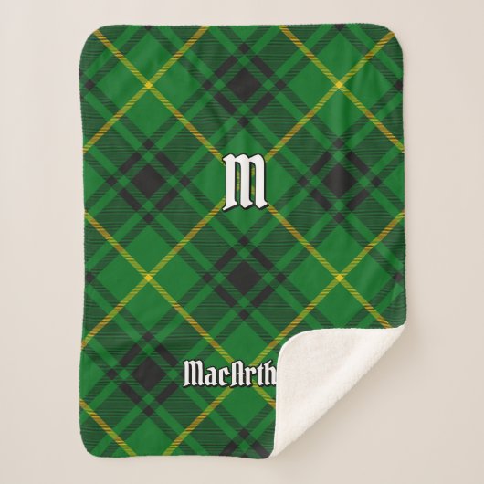 Couverture Sherpa Clan MacArthur Tartan (Devant)
