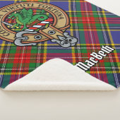 Couverture Sherpa Clan MacBeth Crest sur Tartan (3/4)