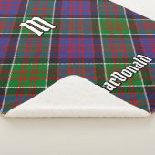 Couverture Sherpa Clan MacDonald de Clanranald Tartan Sherpa Blanket (3/4)