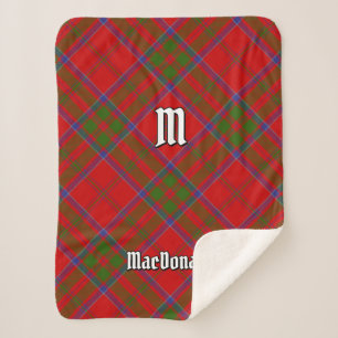 Couverture Sherpa Clan MacDonald de Keppoch Tartan Sherpa Blanket
