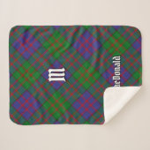 Couverture Sherpa Clan MacDonald Tartan Sherpa Blanket (Devant (Horizontal))