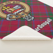 Couverture Sherpa Clan MacDougall Crest sur Tartan (3/4)