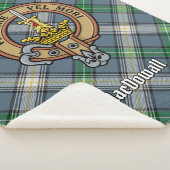 Couverture Sherpa Clan MacDowall Crest sur Tartan (3/4)