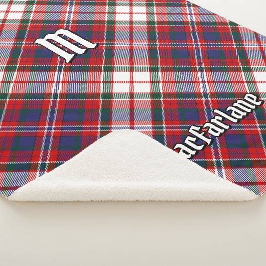 Couverture Sherpa Clan MacFarlane robe Tartan (3/4)
