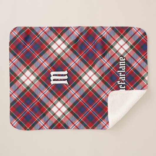 Couverture Sherpa Clan MacFarlane robe Tartan (Devant (Horizontal))
