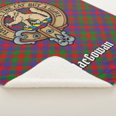 Couverture Sherpa Clan MacGowan Crest sur Tartan (3/4)