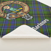 Couverture Sherpa Clan MacInnes Crest sur Tartan (3/4)