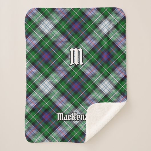 Couverture Sherpa Clan MacKenzie robe Tartan Sherpa Blanket (Devant)