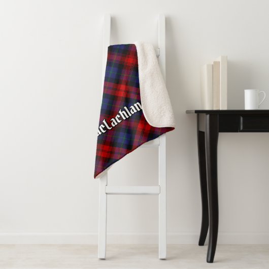 Couverture Sherpa Clan MacLachlan Tartan (En situation)