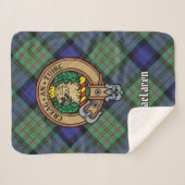 Couverture Sherpa Clan MacLaren Crest sur Tartan (Devant (Horizontal))