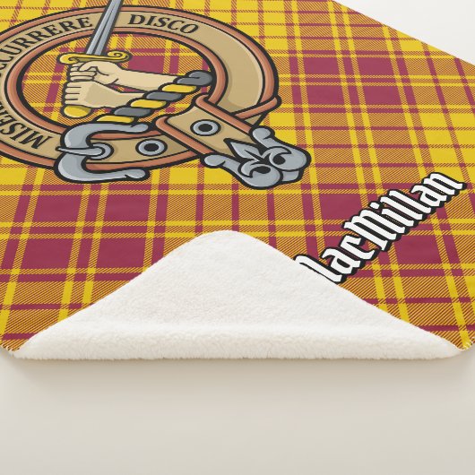 Couverture Sherpa Clan MacMillan Crest sur le tatan de robe (3/4)