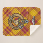 Couverture Sherpa Clan MacMillan Crest sur le tatan de robe (Devant (Horizontal))