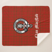 Couverture Sherpa Clan MacNab Crest Badge et Tartan (Devant (Horizontal))