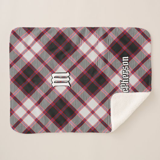 Couverture Sherpa Clan MacPherson Chasse Tartan Sherpa Blanket (Devant (Horizontal))