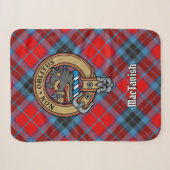 Couverture Sherpa Clan MacTavish Crest sur Tartan (Devant (Horizontal))