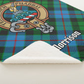 Couverture Sherpa Clan Morrison Crest sur la chasse Tartan (3/4)