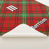 Couverture Sherpa Clan Morrison Red Tartan Sherpa Blanket (3/4)