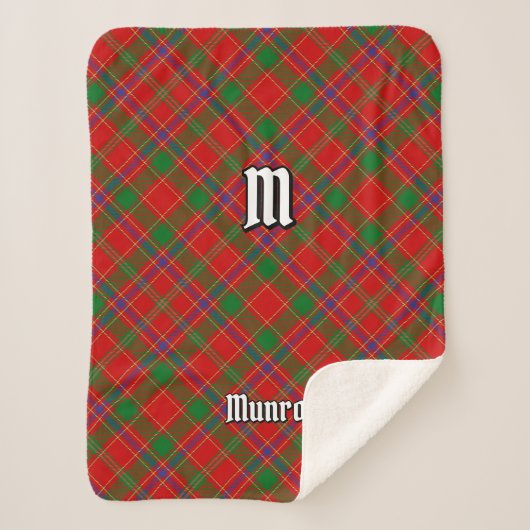 Couverture Sherpa Clan Munro Tartan (Devant)