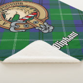 Couverture Sherpa Clan Oliphant Crest sur Tartan (3/4)