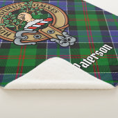 Couverture Sherpa Clan Paterson Crest sur Tartan (3/4)