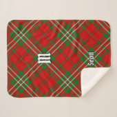 Couverture Sherpa Clan Scott Red Tartan Sherpa Blanket (Devant (Horizontal))