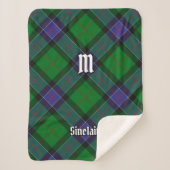 Couverture Sherpa Clan Sinclair Chasse Tartan (Devant)