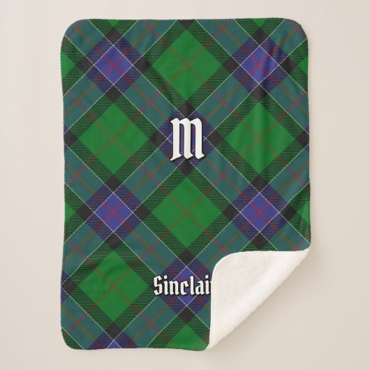 Couverture Sherpa Clan Sinclair Chasse Tartan (Devant)