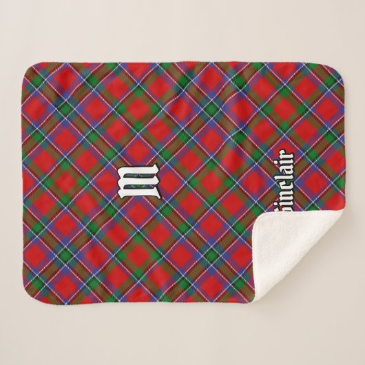 Couverture Sherpa Clan Sinclair Tartan (Devant (Horizontal))