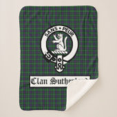 Couverture Sherpa Clan Sutherland Crest Badge et Tartan (Devant)